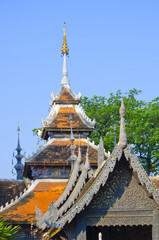 Fototapeta premium ancient roof top in Chiangmai