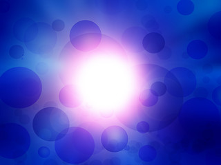 blue sky and circles background