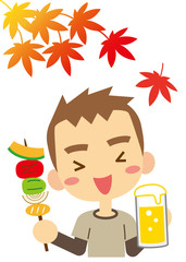 紅葉　バーベキュー