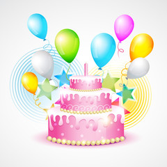  colorful background of birthday