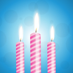 illustration of shiny candles