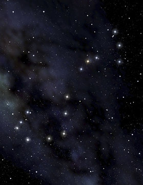 Fototapeta Scorpion constellation in the night sky