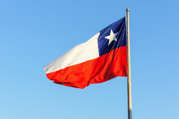 Fototapeta na wymiar Chile Flag