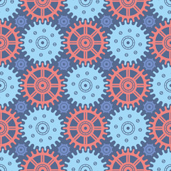 Seamless Cogwheel Pattern