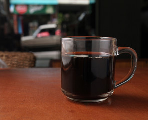 Cup of Dripping fresh hot coffee
