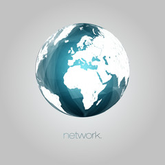 3D Globe Vector Background | EPS10 Editable Design