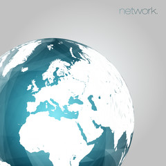 3D Globe Vector Background | EPS10 Editable Design