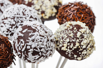Chocolate cake pops