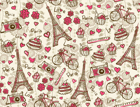 Paris vintage background