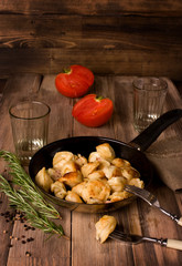 Tasty fried dumplings.