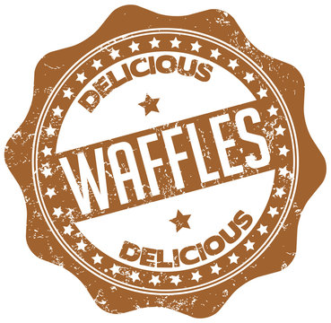 delicious waffles stamp