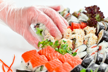table with seafood