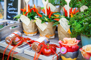 grosser kräuter auswahl am markt