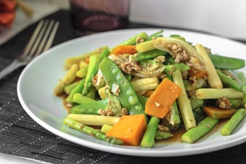 stir-fried mixed vegetables