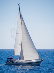 Sailing yacht in Lefkada Greece