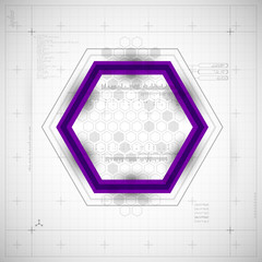 Modern Hexagon background