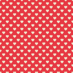 Seamless pattern red with hearts