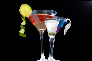 Martini cocktail at the beach
