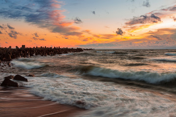 Naklejka premium Baltic waves