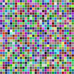 Multicolor pixel mosaic background