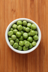 Peas in a bowl