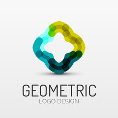 Abstract geometric shape company logo