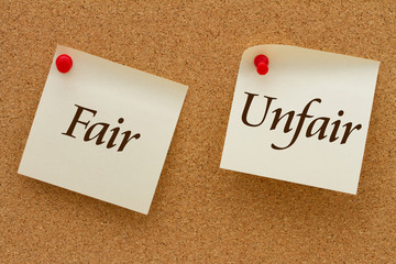 Fair versus Unfair