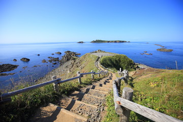 Obraz premium Sukoton cape in Rebun island, Hokkaido, Japan