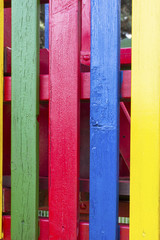 Fototapeta premium Four,vertical colored laths