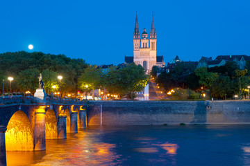 Angers at a summer night