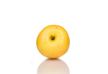 Ripe yellow apple.