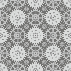 Seamless Cogwheel Pattern