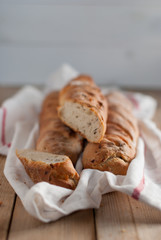 baguette with goat cheese