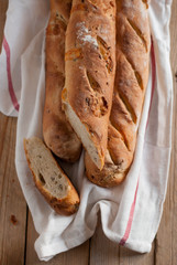 baguette with goat cheese