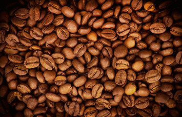 Coffee beans background