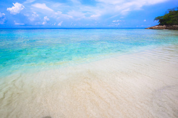 Fototapeta na wymiar Tropical beach of Andaman Sea in Tachai island - Thailand
