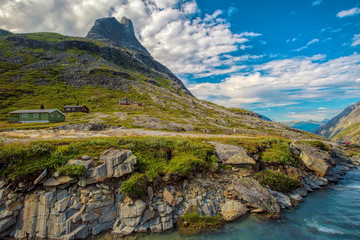 Fototapeta na wymiar Trollstigen in Norway