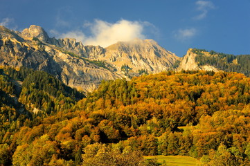 krajobraz g&oacute;rski, Szwajcaria, alpy