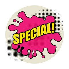 Comic book explosion abstract, vector