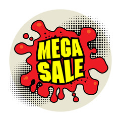 Comic book explosion abstract, vector