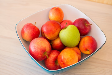 Fruits in the bown on table