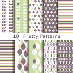 Set of ten pretty patterns