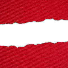 Red backgound with white stripe - obrazy, fototapety, plakaty