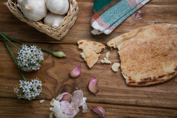 Garlic and bread