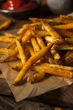 Fototapeta Cajun Seasoned French Fries