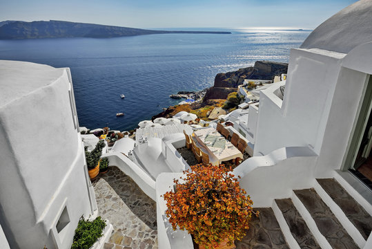 Santorini, Grecja, Oia, architektura