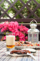 Grilling sausages and  shashlik.