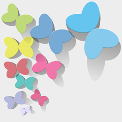 Schmetterlinge bunt pastell
