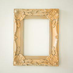 Ornate golden frame