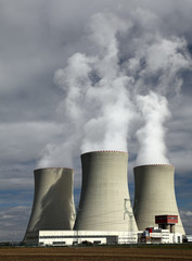 Obraz premium Nuclear power plant Temelin in Czech Republic Europe